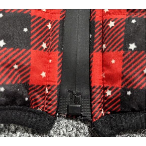 Winter Red Plaid Ski Suit Warm Coat Small Dog/Cat Pet Clothes - Picture 7 of 10